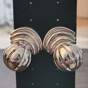 3 for $15 Silver retro earrings
